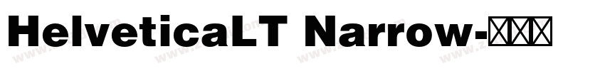 HelveticaLT Narrow字体转换